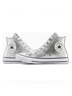 Converse Women's Chuck Taylor All-Star High Top Metallic Canvas Shoes Size 8